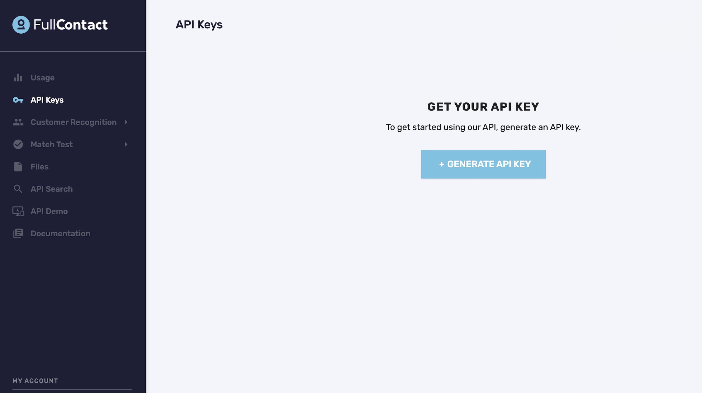 Generating an API Key